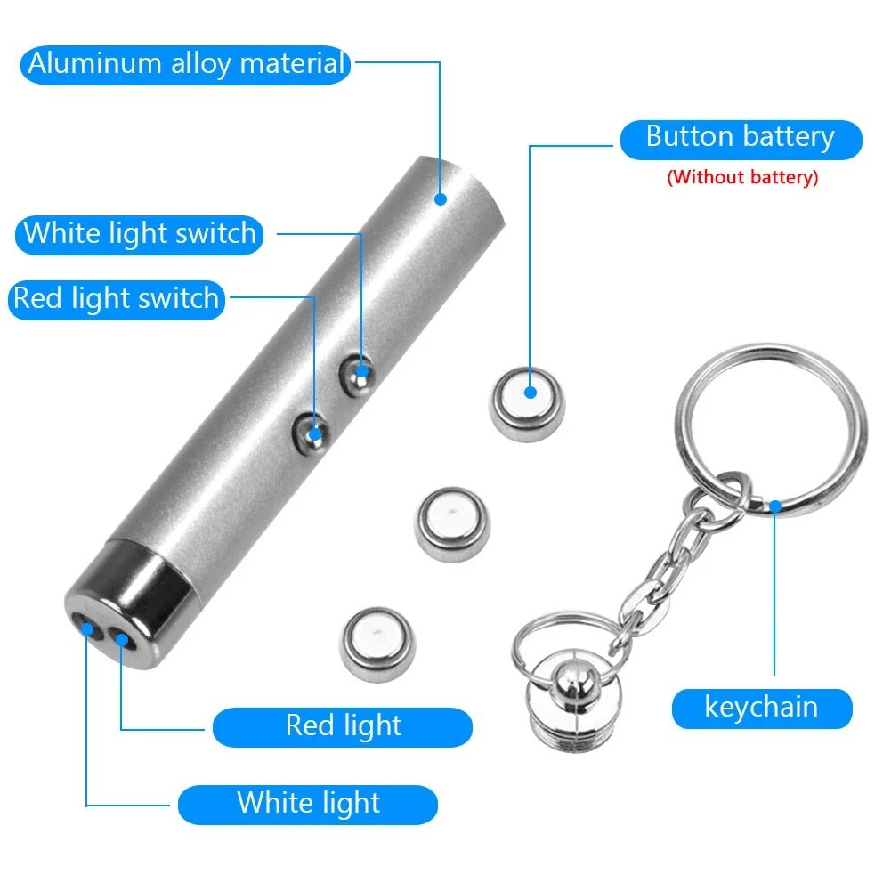 Đồ chơi cho mèo thú cưng vui vẻ con trỏ ánh sáng đồ chơi cho mèo con đào tạo Chaser đồ chơi tương tác Bút laser đồ chơi cho chó cưng con trỏ la-ze ngọn đuốc mèo phụ kiện 2023 mới