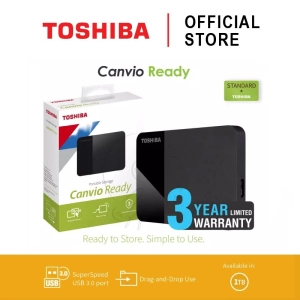สินค้า Toshiba External HDD (1TB) USB 3.2 Speed รุ่น (Canvio Ready B3) 2.5\" ฮาร์ดดิสพกพา (TSB-HDTP310AK3AA)