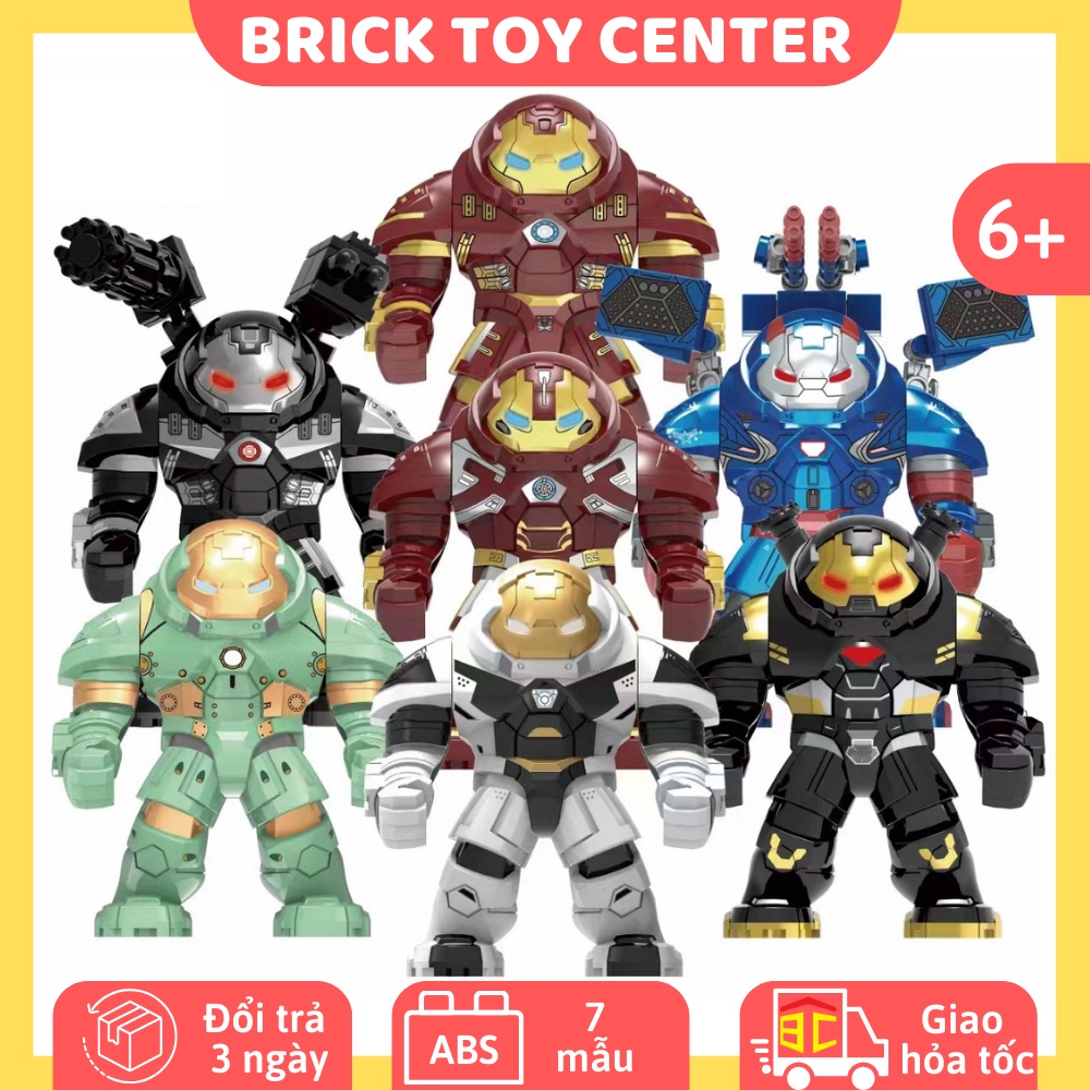 Đồ chơi lắp ráp giá rẻ Xinh bộ sưu tập mô hình Người sắt bigfig Hulkbuster siêu anh hùng Marvel Iron man