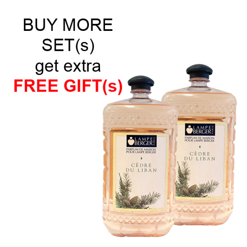 Buy LAMPE BERGER LB ESSENTIAL OIL 2L SET (2 BOTTLES) - CEDRE DU LIBAN (西洋杉) Singapore