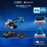 Máy mài góc pin GWS 18V-8 (SOLO) 125mm + Bộ Sạc GAL 18V-40 và 1 Pin GBA 4.0Ah MỚI