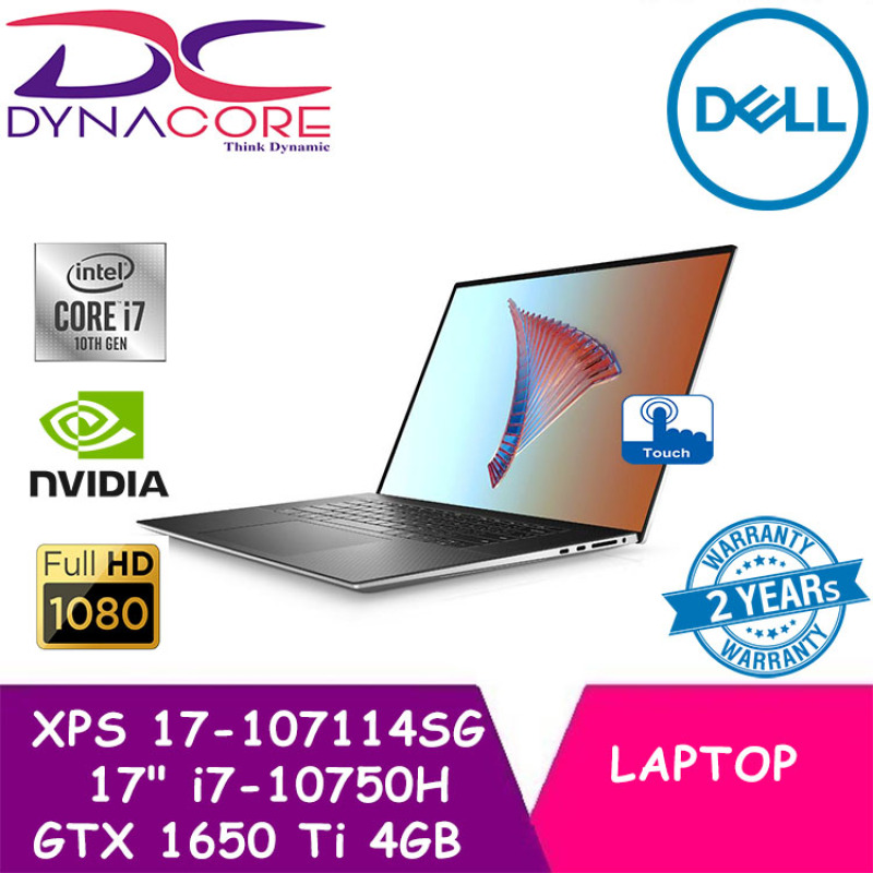 DYNACORE 【READY STOCK】 - DELL XPS 17 9700 UHD 17 4K TOUCH SCREEN i7-10750H | 16GB RAM | 1TB SSD | GTX 1650 Ti 4GB | WIN 10 HOME XPS17 | XPS 17 | XPS-17 4K