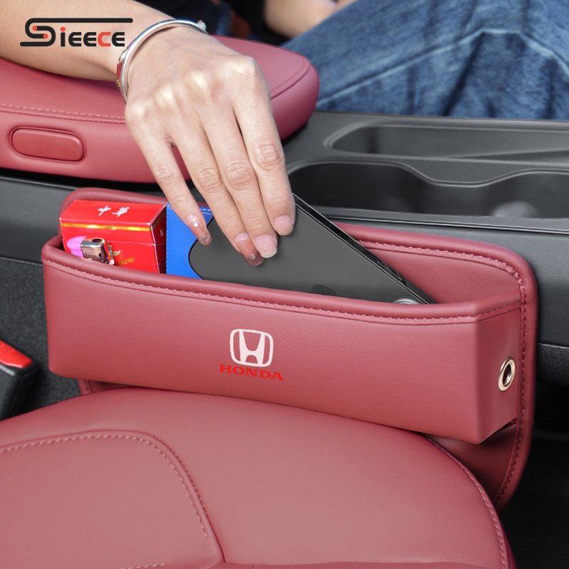 Sieece หนัง ช่องว่างเบาะรถยนต์ กล่องเก็บของ สำหรับ Honda City Jazz HRV Civic Brio ราคา 319 บาท*ส่งฟรี
