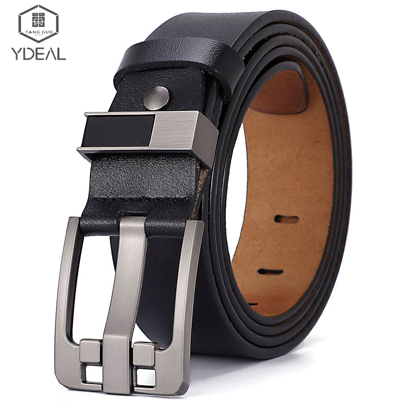 【COD/Ready Stock】Belt For Men New Fashion Men Genuine Cow Leather Belt Men's 3.8cm Casual Business Belt Male Pin Buckle Belts for Men Man 105-125cm