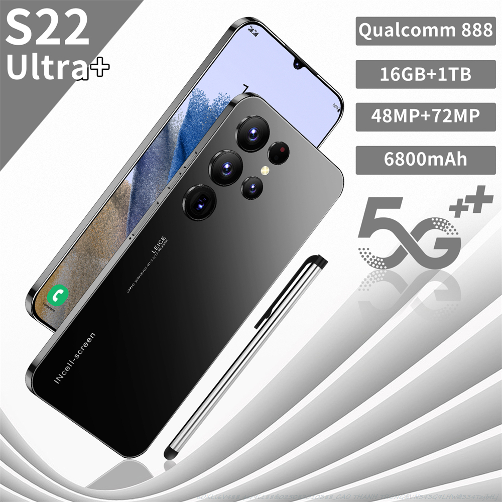 Genuine low price CPU mobile phone 72/48mp camera gaming phone Buffalo battery 6800mAh cellphones support check for goods