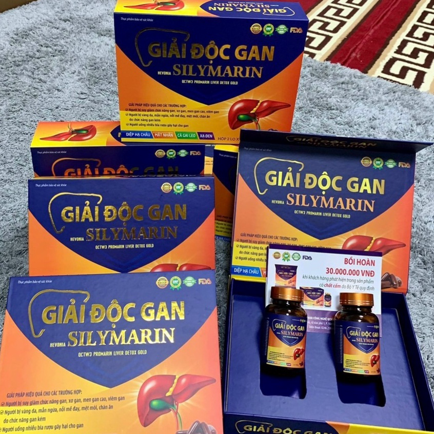giải độc gan Silymarin diệp hạ châu, xạ đen, mật nhân, cà ga giải độc gan, mát gan, hạ men gan, tăng cường chức năng gan li