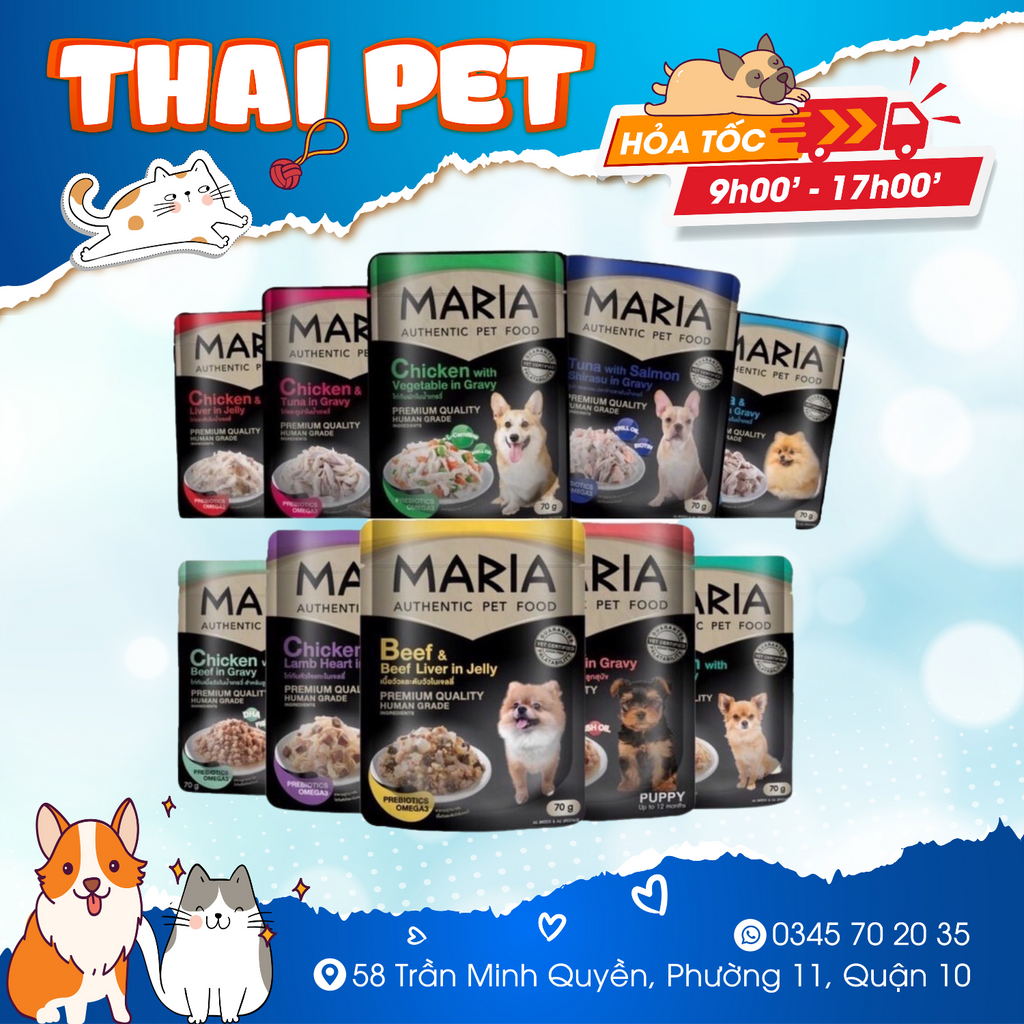 Pate Maria Cho Chó 70g x 12 gói