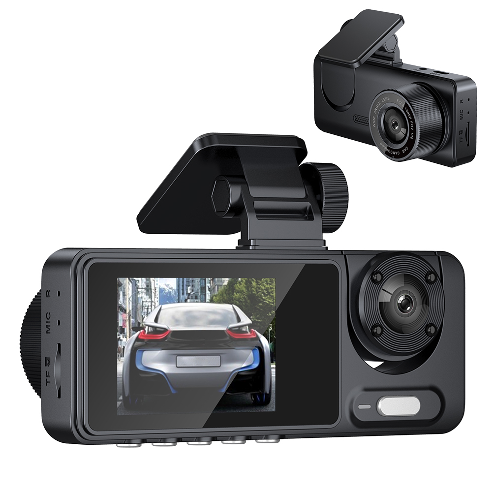 3 Cameras Dash Cam - High Definition Car Video Recording Camcorder