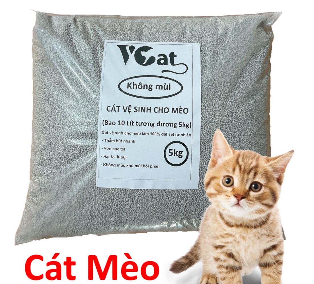 Orgo - Cát Vệ sinh mèo Bao 5kg 10 lít Than hoạt tính khử mùi hôi cat for