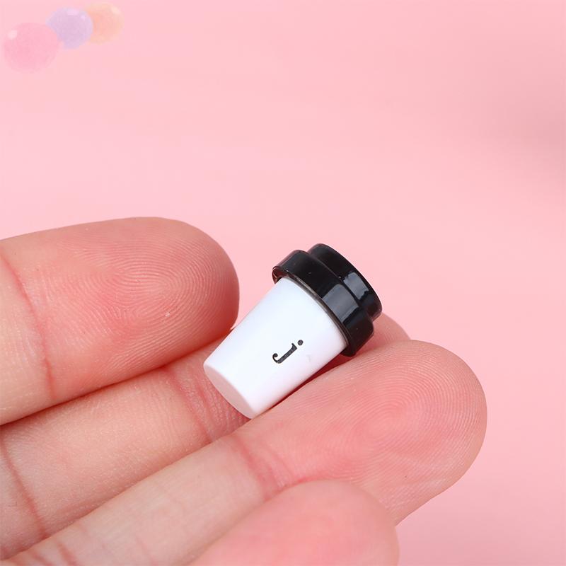 WXGRM 1 Bộ 1:12 Máy pha cà phê thu nhỏ với cốc cà phê Dollhouse Máy pha cà phê Máy pha cà phê đồ chơi trẻ em Máy pha cà phê
