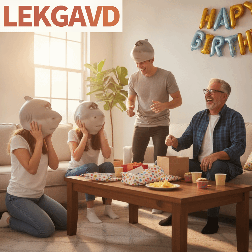 LEKGAVD ลาเท็กซ์เนื้อนุ่ม หัวฉลาม ยืดหยุ่น การออกแบบการ์ตูน ลาเท็กซ์ อุปกรณ์คอสเพลย์ น้ำหนักเบา เครื่องประดับศีรษะรูปสัตว์ งานปาร์ตี้ฮาโลวีน ราคา 562 บาท*ส่งฟรี