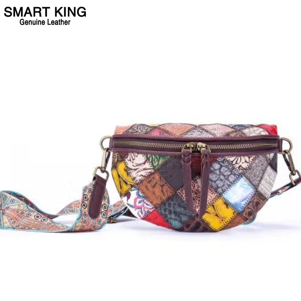Smart King New British Retro Style Women's Chest Bag Personality Patchwork Ladies Shoulder Crossbody Waist Bag Trend 088 ราคา 1,359 บาท*ส่งฟรี