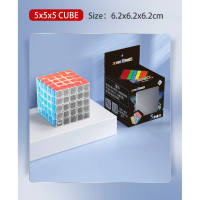 Zcube Transparent Stickerless Magic Cube 2x2 3x3x3 4x4 5x5 Pyraminx