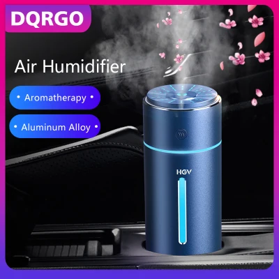 HGV Car Air Aromatherapy Humidifier Aluminum Alloy 260ML USB for Office Home Wireless Humidification Aroma Essential Oil Diffuser