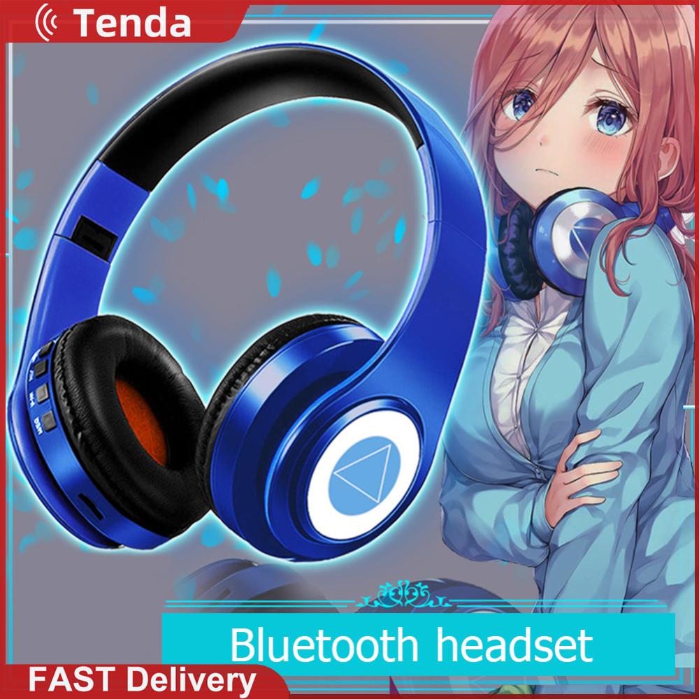 Wireless Bluetooth-compatible Headset Rechargeable Folding Music Earphone