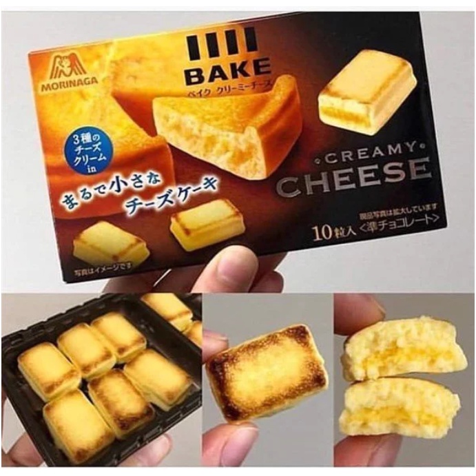 Bánh phô mai nướng Morinaga Cheese Bake Nhật Bản