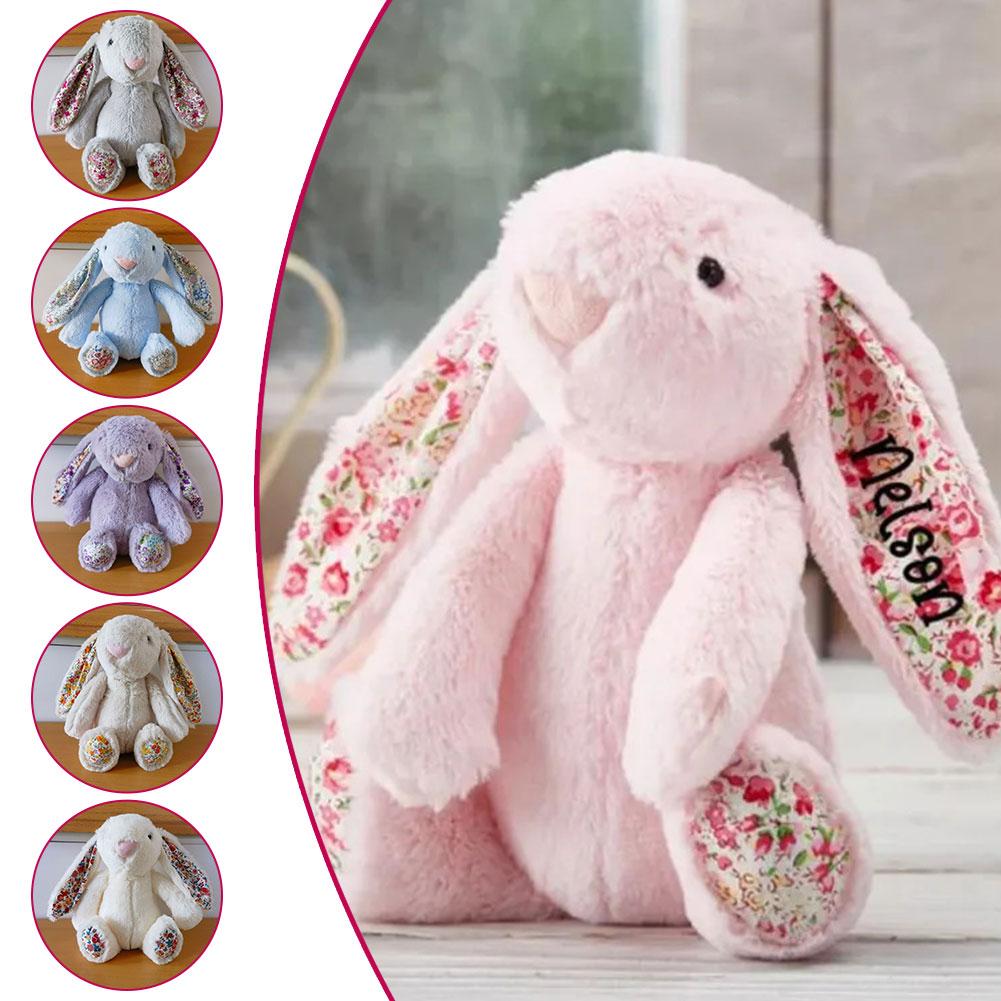Cute Soft Rabbit Plush Doll Pull Ear Rabbit Long Ears Toy Stuff Gift For Girls Birthday Doll Bunny Rabbit Kids Toy Rabbit Plush O8Y3