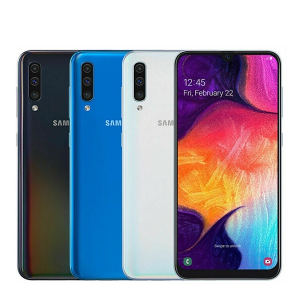 Samsung Galaxy A50 A505F Dual SIM Octa-core 6.4 Inches 4GB RAM 64GB ROM 25MP Android Unlocked Smartphone ราคา 4,976 บาท*ส่งฟรี
