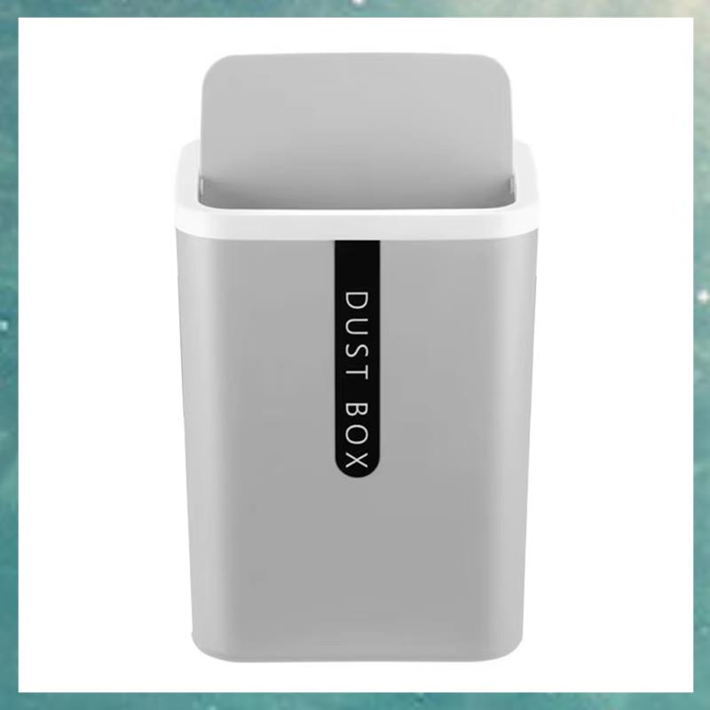 (AJDC) Mini Small Waste Bin Desktop Garbage Basket Home Table Plastic Office Supplies Trash Can Dustbin Sundries Barrel Box
