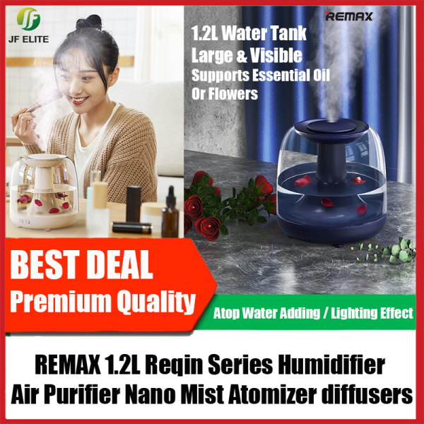 REMAX 1.2L Reqin Series Humidifier Air Purifier Nano Mist Atomizer diffusers (RT-A500 Pro) Singapore