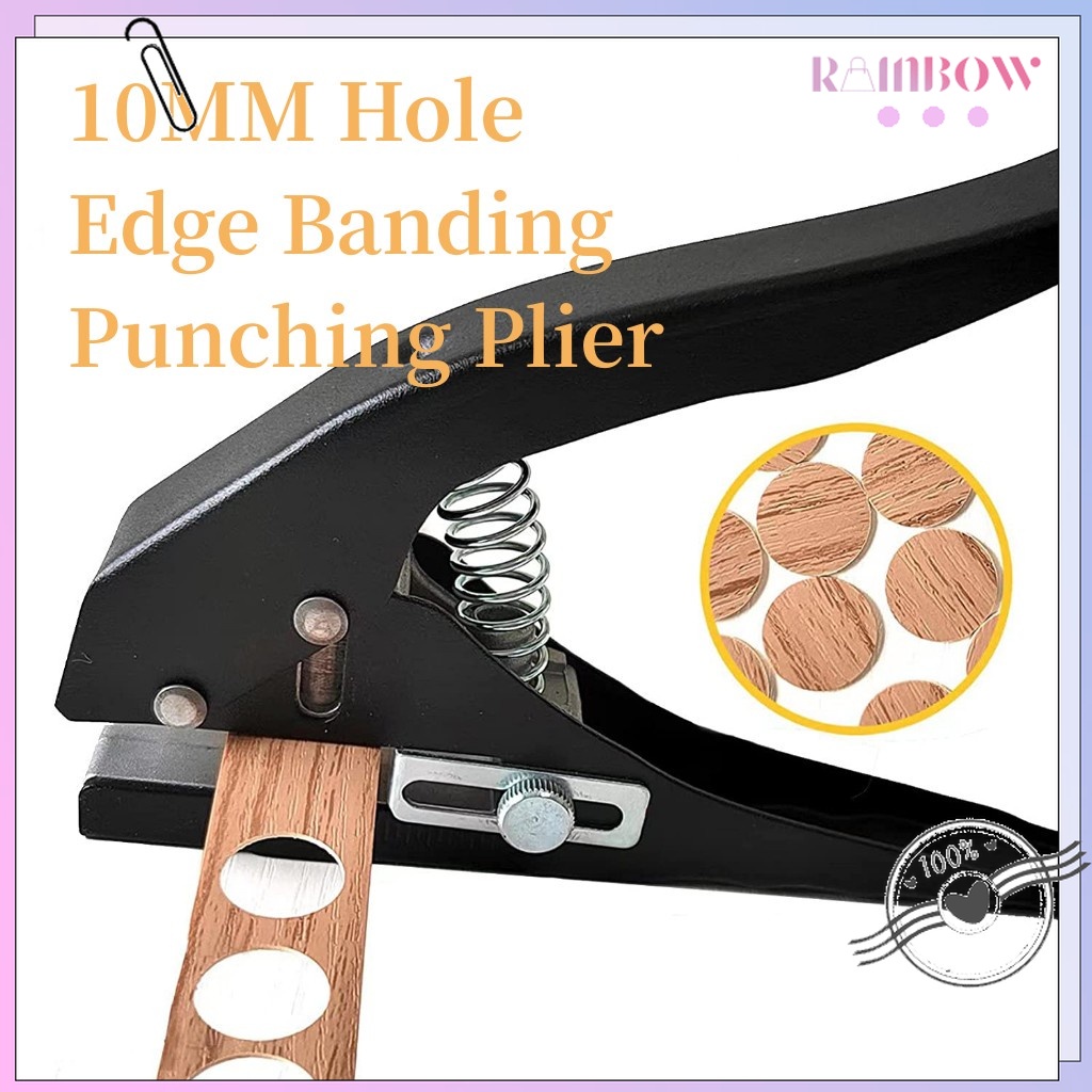 AGUZXTM 8mm Single Hole Punch Pliers - For PVC, Edge Banding, Paper Craft & Bank Cards, Heavy Duty Handheld Puncher
