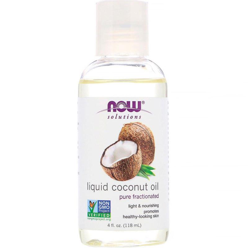 Buy Now Foods, Solutions, Liquid Coconut Oil, Pure Fractionated, 4 fl oz (118 ml) Singapore