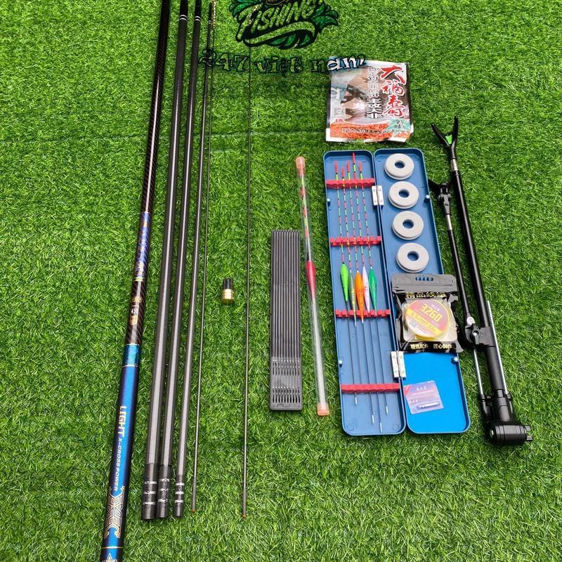 SALE Combo Cần Câu Tay CHIẾN THẦN 6H Bản Đối Trọng Săn Hàng Chất Lượng Câu Cá Đi Câu