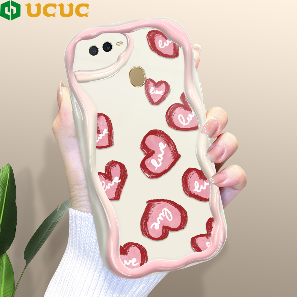 UCUC Ốp HP Ốp cho OPPO A54 2021 A57 2022 A5s A7 A74 A76 A78 5G Ốp điện thoại Ốp mềm viền lượn sóng K