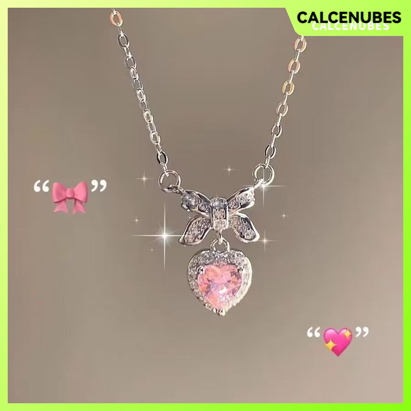 CALCENUBES Elegant Deer Pendant Necklace with Purple Gem and Sparkling Crystals, Delicate Gold Chain for Women's Daily Wear ราคา 15 บาท*ส่งฟรี