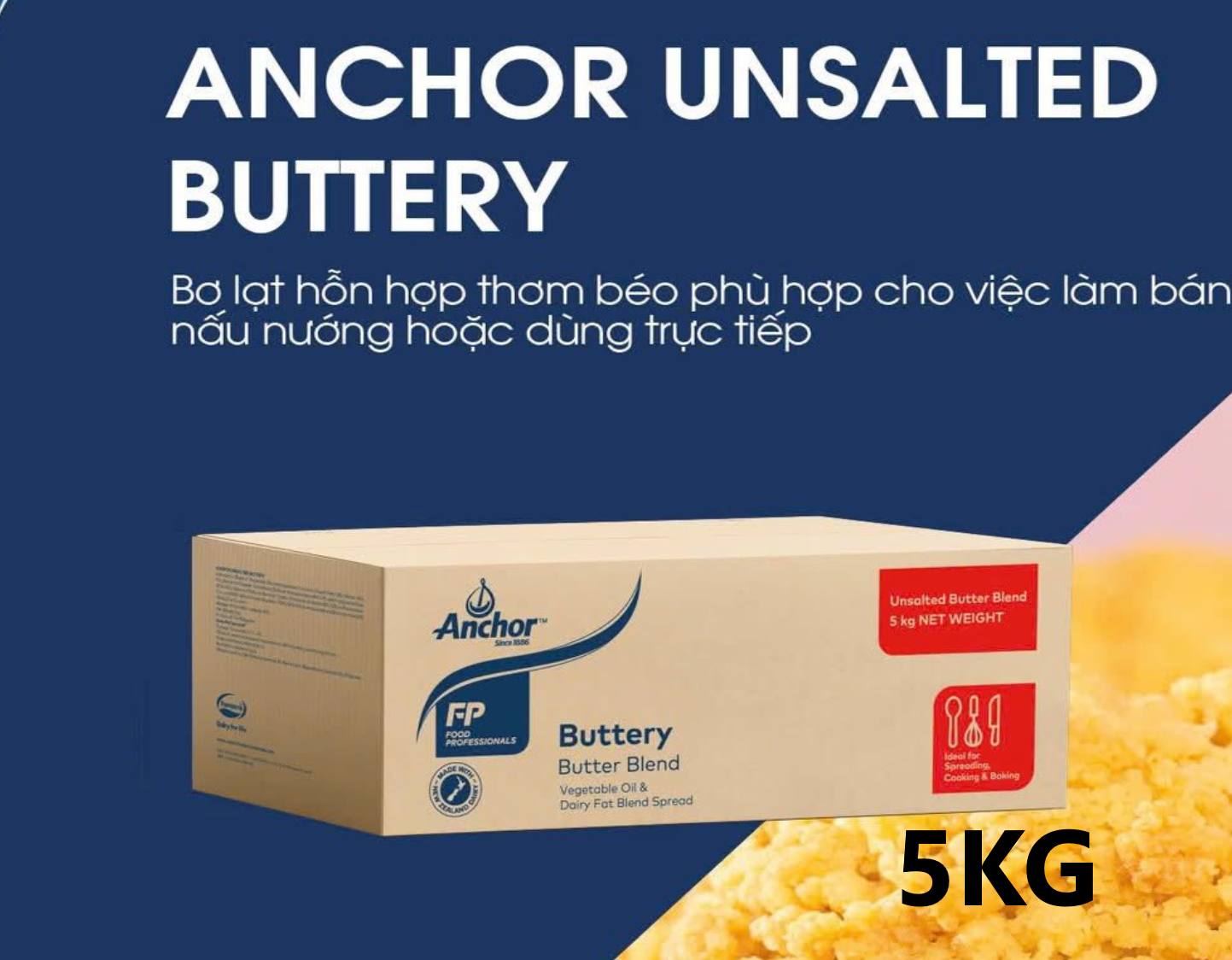 Bơ hỗn hợp buttery Anchor 1kg