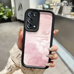 YIWESAN Casing Hp Untuk OPPO Reno 5 OPPO Reno 5K Case pelindung lensa kamera Kesing Pegangan anti selip perlindungan Cesing desain Bahan berkualitas tinggi Silikon Softcase kasing