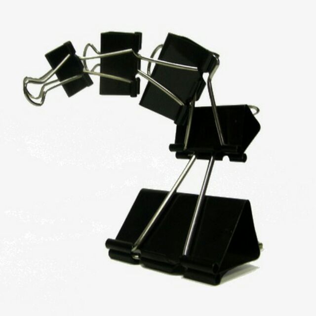 2 cây Kẹp bướm kẹp tập màu đen ( 32mm / 41mm / 51mm )