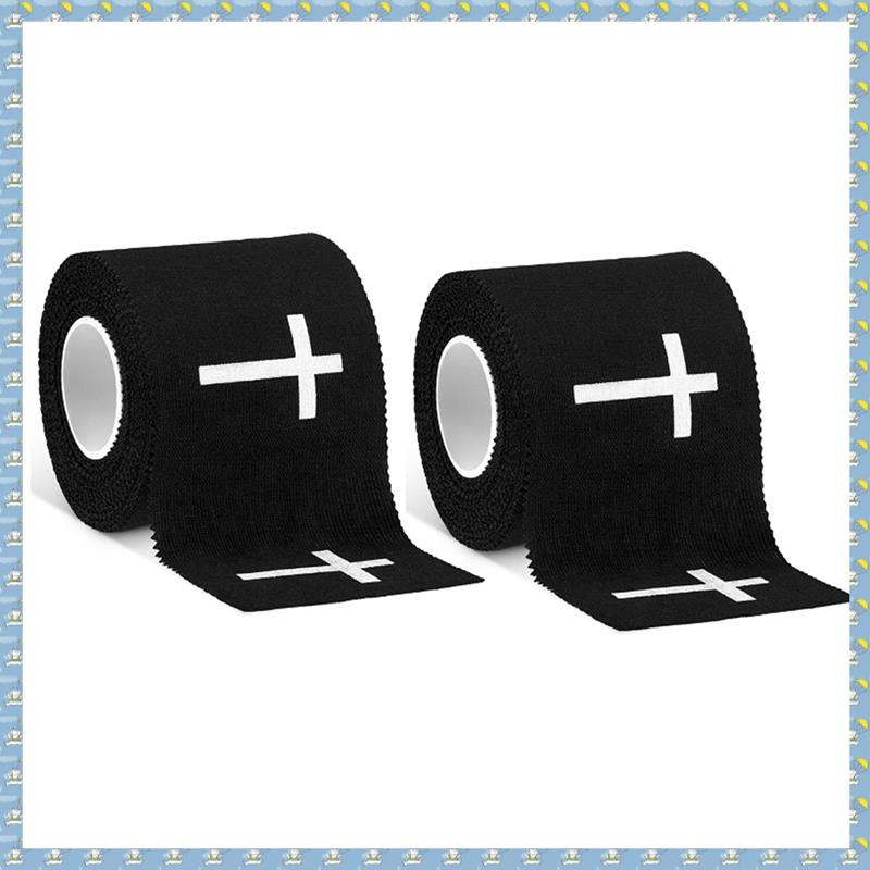 Christian Athletic Tape 2 Roll 2IN X 23FT Cotton Wrist Ankle Sport Tape for Boxing Tennis for Sports