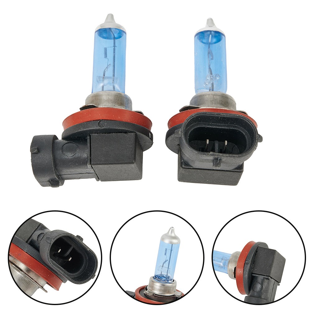 2 bóng đèn halogen xenon H11 cho xe hơi siêu trắng đèn xe hơi đèn pha 100W