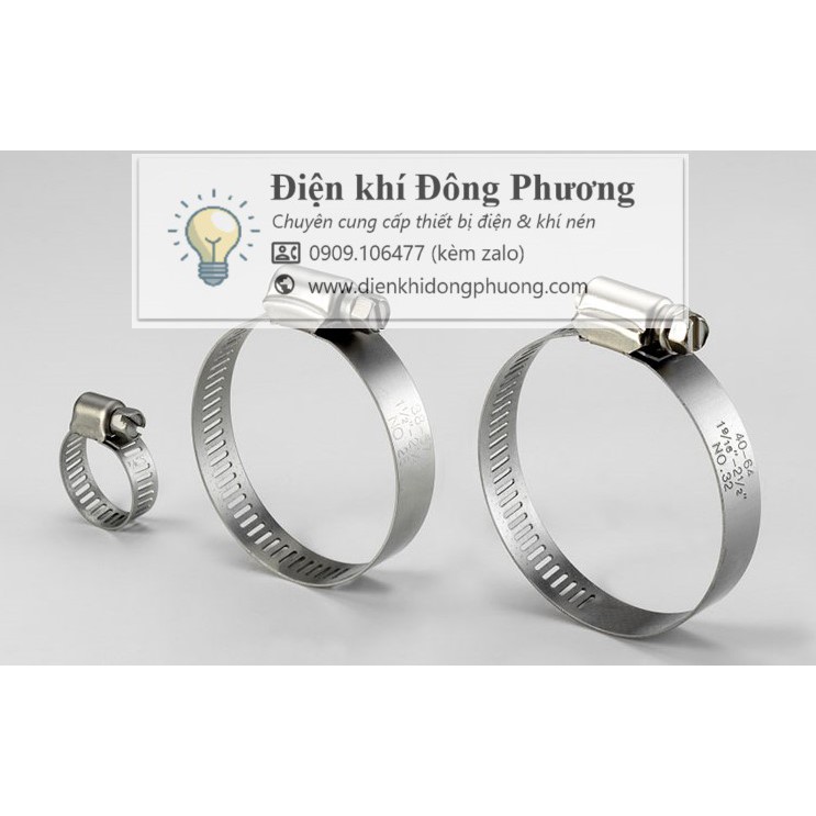 [Đơn tối thiểu 30k] Đai xiết cổ dê inox đủ size từ 8-12 ~ 65-83.