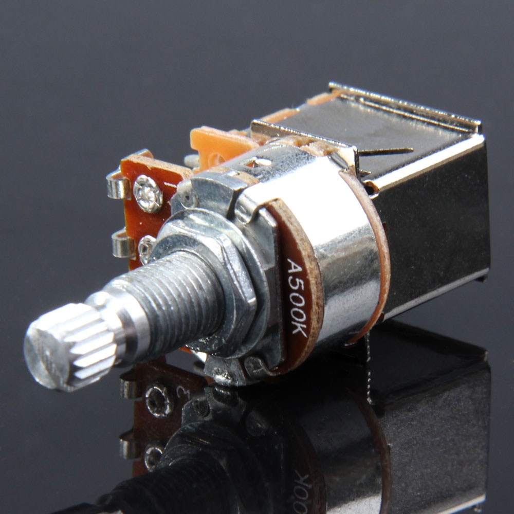Đẩy kéo nút điều khiển chiết áp a500k/b500k/a250k/b250k Guitar chiết thay thế cho guitar điện/bass