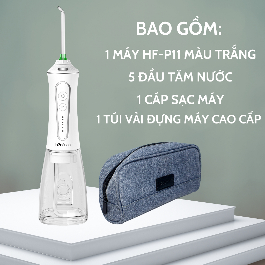Máy Tăm Nước H2ofloss HF-P11 HF-9P / HF-6 / HF-10 mini Tăm Nước Cầm Tay Dụng cụ vệ sinh răng miệng