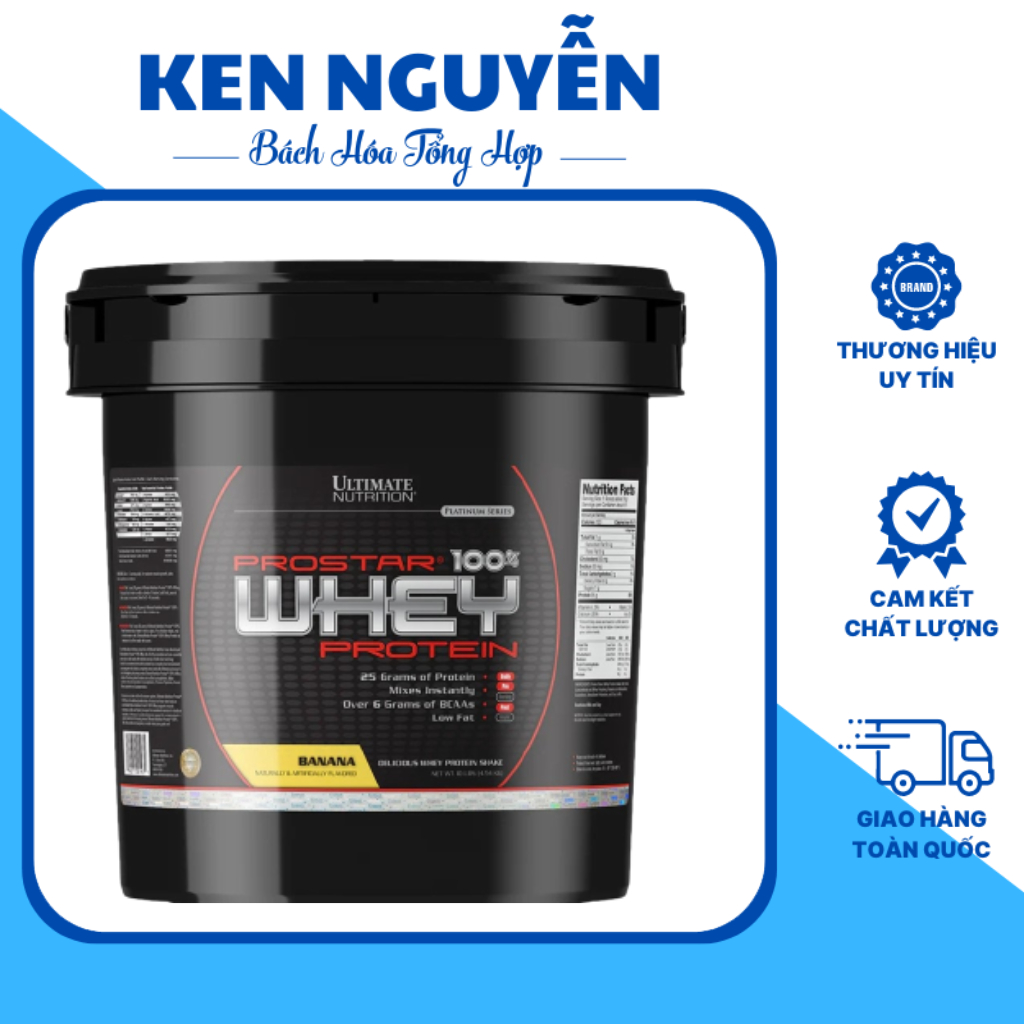 Sữa Hỗ Trợ Tăng Cơ Giảm Mỡ Ultimate Nutrition Prostar Whey Protein 10lbs