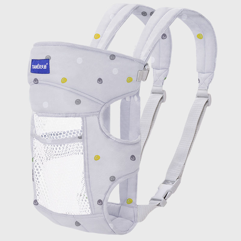 Baby Soft Carrier for Newborn Custom Unisex Lightweight Comfortable Travel Ergonomic Wrap Baby Shoulder Carriers Front and Back Infant Baby Hip Carrier