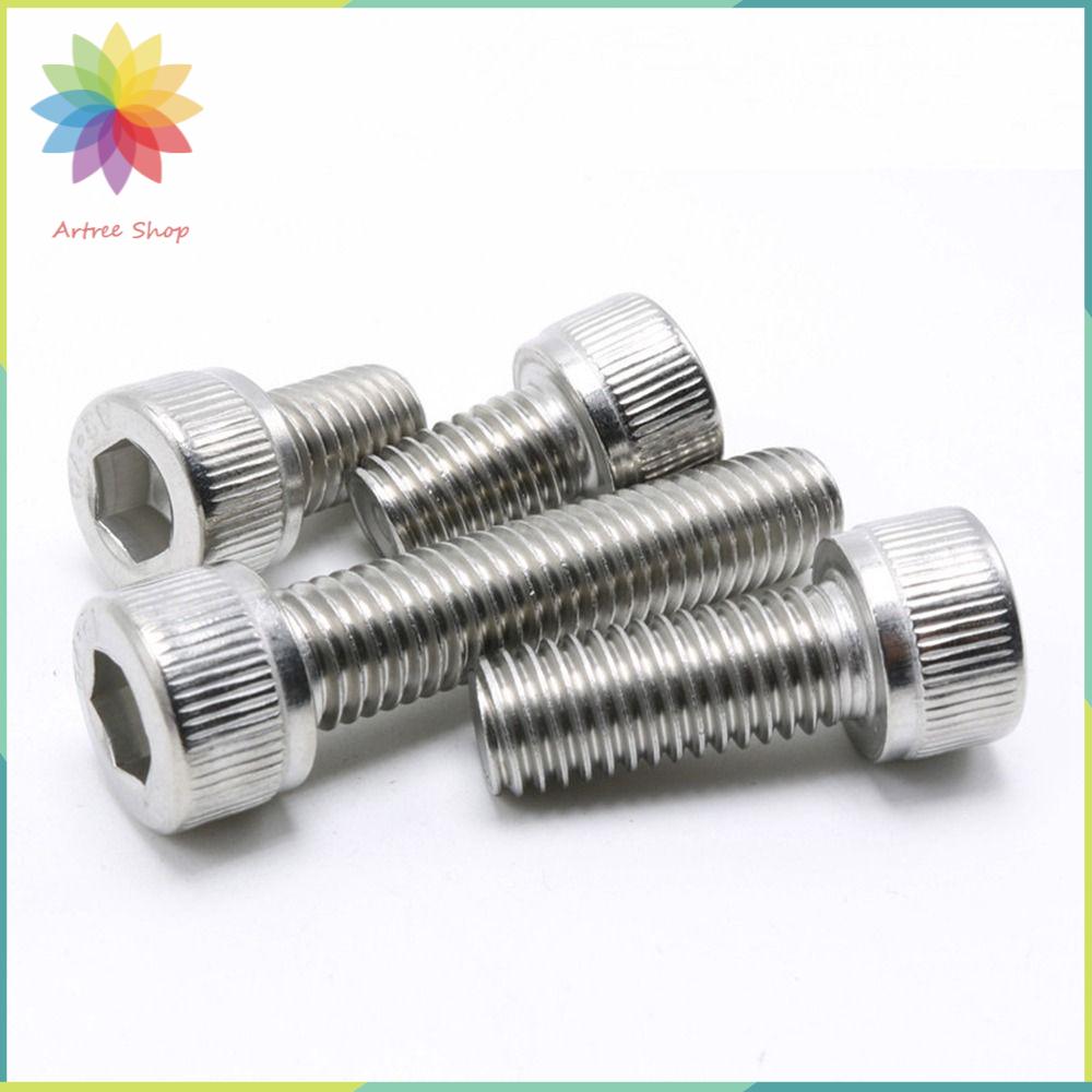 HETU070703. Thép không gỉ 304 Bộ bu lông và đai ốc M6 Bộ các loại đai ốc và bu lông Cao cấp Đai ốc và Bu lông đầu lục giác Thiết bị gia dụng và văn phòng