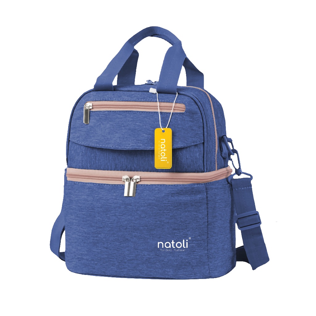 Balo bỉm sữa đa năng Thương hiệu NATOLI nhiều ngăn cao cấp - BST MM9
