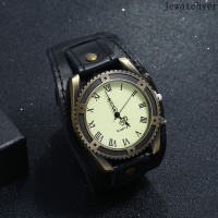 Thời trang Quartz nam Đồng hồ La Mã Vintage Pu Leather Vòng tay cho văn phòng tại nhà làm việc TF-Uss-VN