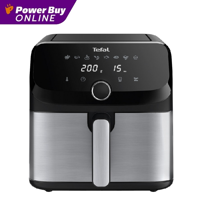 Tefal หม้อทอดไร้น้ำมัน ดิจิตอล (2020 วัตต์, 7.5 ลิตร, สีดำ) รุ่น EY855D ราคา 2,990 บาท*ส่งฟรี