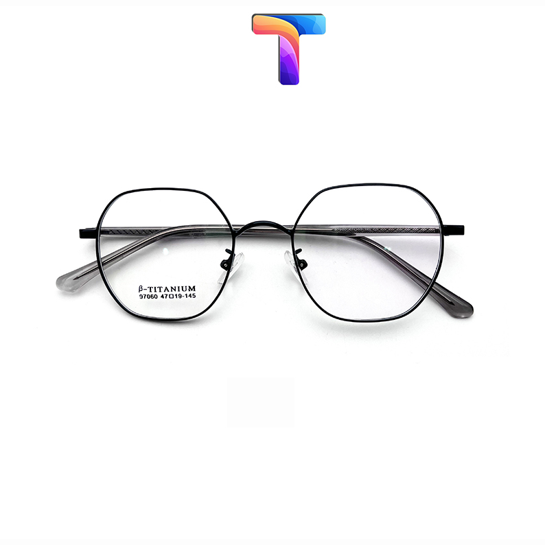 Gọng kính hợp kim Titanium vuông nhỏ nam nữ 97060