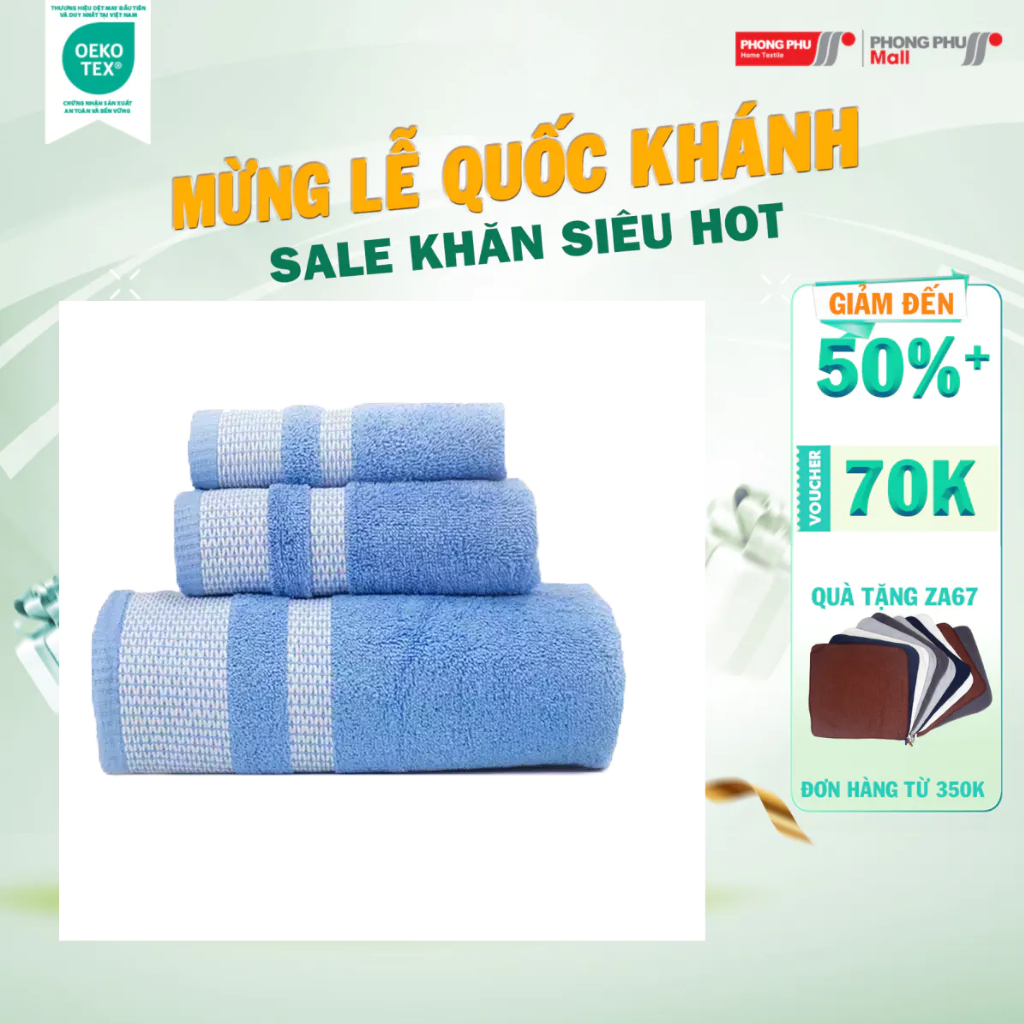 Khăn mặt mollis cotton fm1k 40x80cm