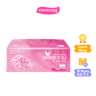 Khăn giấy lụa rút Bless You Alavie 250 tờ