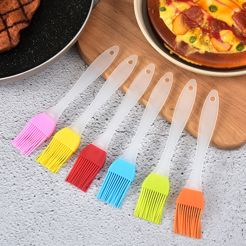Cọ silicon với tay cầm nhựa Bếp nướng cọ vẽ sơn dầu phụ kiện nấu ăn