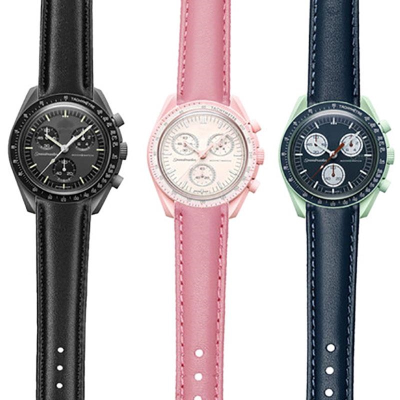 ✕┋ ใหม่ของแท้หนังแฟชั่นสายนาฬิกา 20 มม.สำหรับ OMEGA x SWATCH ร่วมแบรนด์ MoonsSwatch Planetary Blue สายนาฬิกาสร้อยข้อมือ ราคา 570 บาท*ส่งฟรี