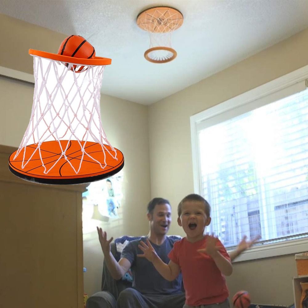 GVDSFVD 1 Set No Punching Mini Basketball Hoop Safety Ceiling Swish