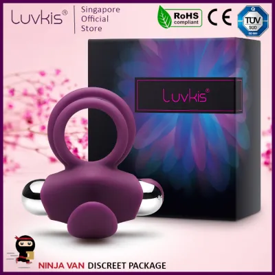 LUVKIS Penis Ring with Clitoris Vibrator Sex Toy for Couple Sexual Arousal Vibrating Cock Ring Men Ejacuate Delay Sex Toy for Female Orgasm Sex Toy for Couple / Discreet Packaging
